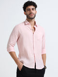 Light Pink Full Sleeve Irish Linen Shirt