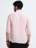 Light Pink Full Sleeve Irish Linen Shirt