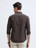 Dark Brown Full Sleeve Imported Viscose Shirt