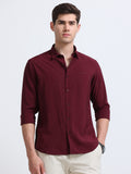 Maroon Full Sleeve Imported Viscose Shirt