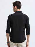 Black Full Sleeve Imported Viscose Shirt