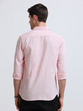 Blush Pink Linen Casual Shirt