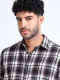 Black Rise Moss Checks Cotton Blend Shirt