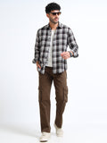 Black Rise Moss Checks Cotton Blend Shirt