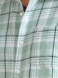 Green Checks Moss Cotton Blend Shirt