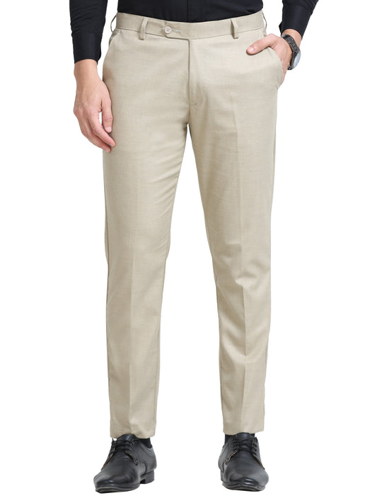 MEN’S KHAKI Stylish Business Casual Look with Trousers