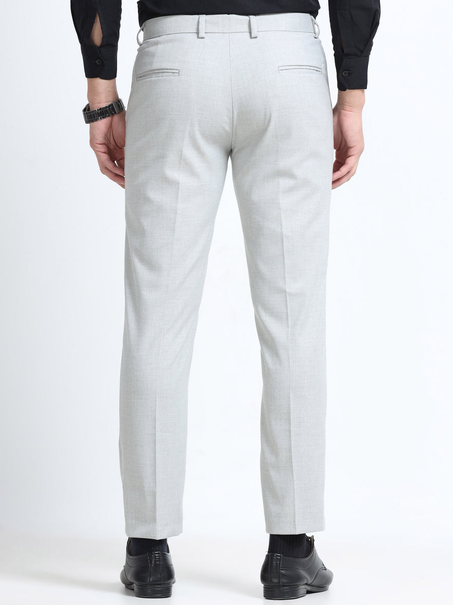 MEN’S LT GREY Stylish Business Casual Look with Trousers