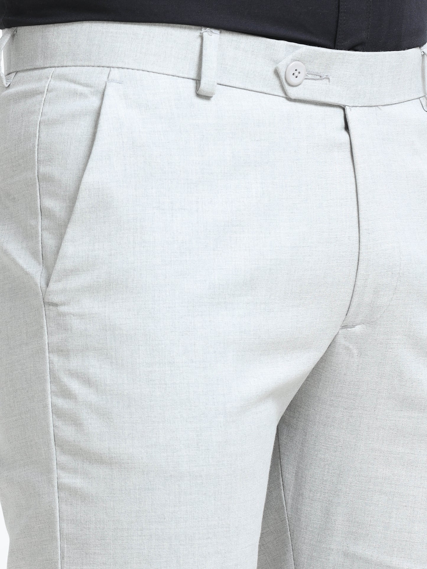 MEN’S LT GREY Stylish Business Casual Look with Trousers