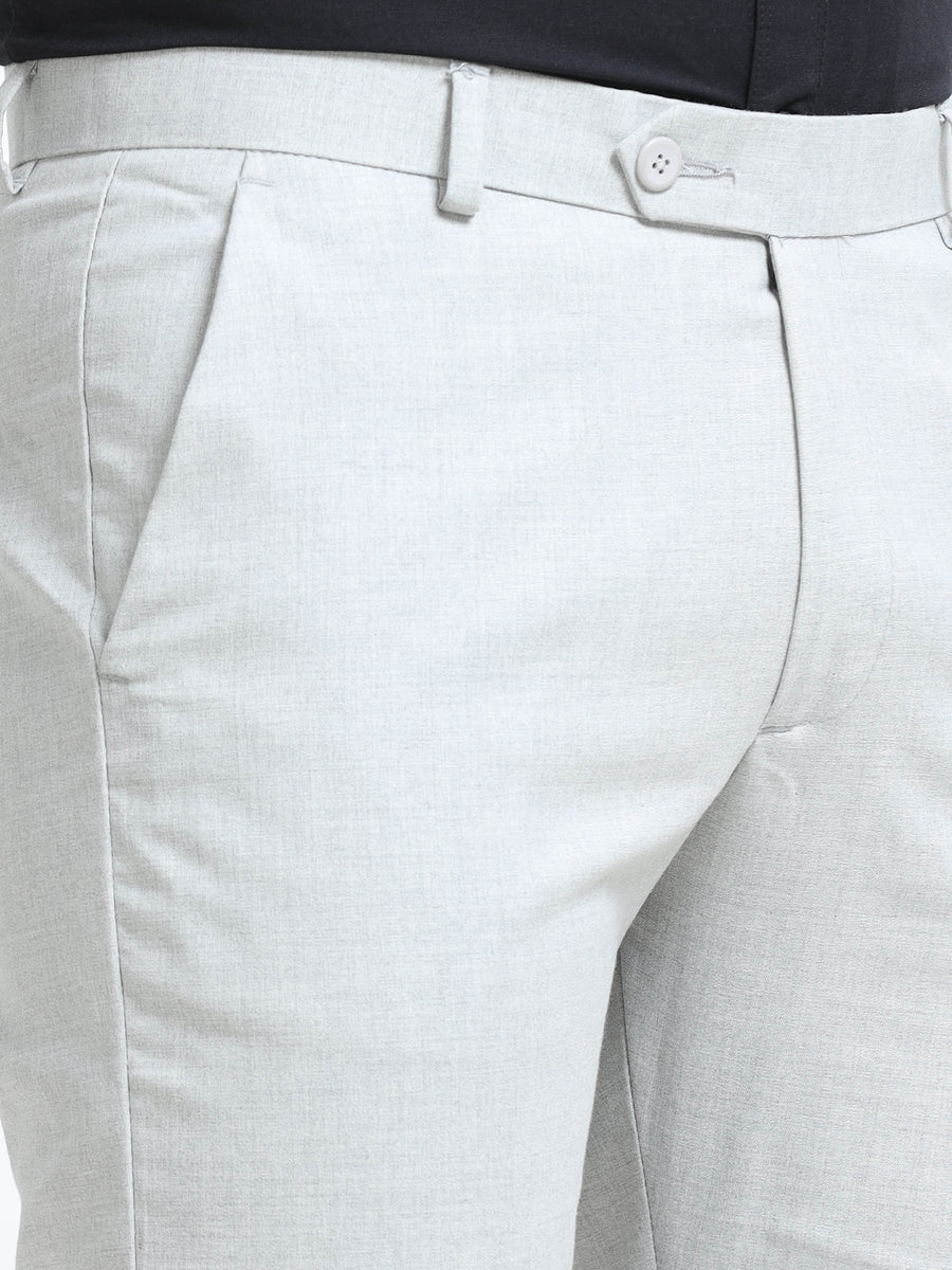 MEN’S LT GREY Stylish Business Casual Look with Trousers