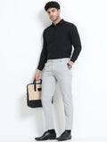 MEN’S LT GREY Stylish Business Casual Look with Trousers