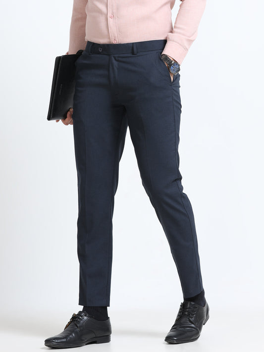 MEN’S BLUE Stylish Business Casual Look with Trousers