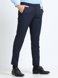 MEN’S ROYAL BLUE Slim-Fit Trousers for a Sleek, Professional Appearance