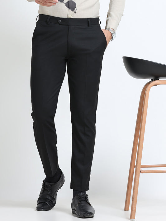 MEN’S BLACK Stylish Business Casual Look with Trousers