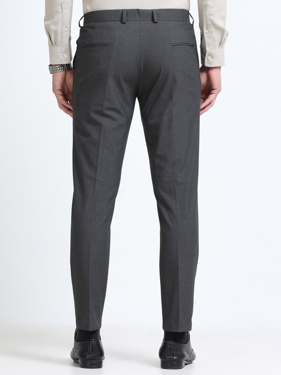 MEN’S LT BEIGE Slim-Fit Trousers for a Sleek, Professional Appearance