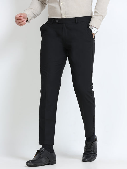 MEN’S Z BLACK Slim-Fit Trousers for a Sleek, Professional Appearance