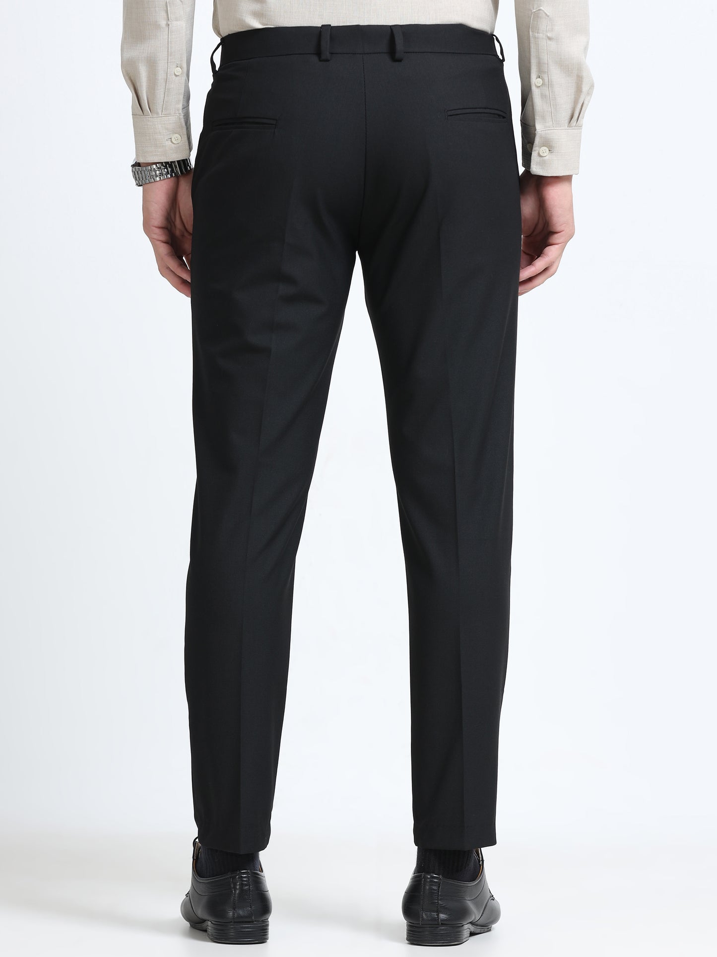 MEN’S Z BLACK Slim-Fit Trousers for a Sleek, Professional Appearance