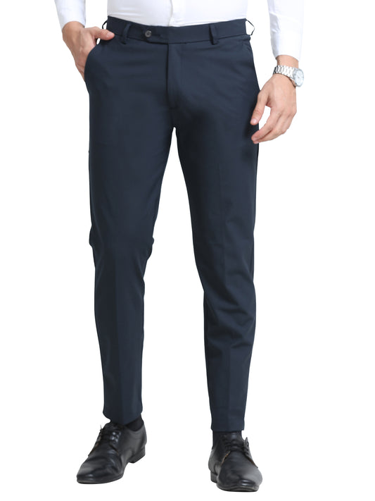 MEN’S LT BROWN Slim-Fit Trousers for a Sleek, Professional Appearance