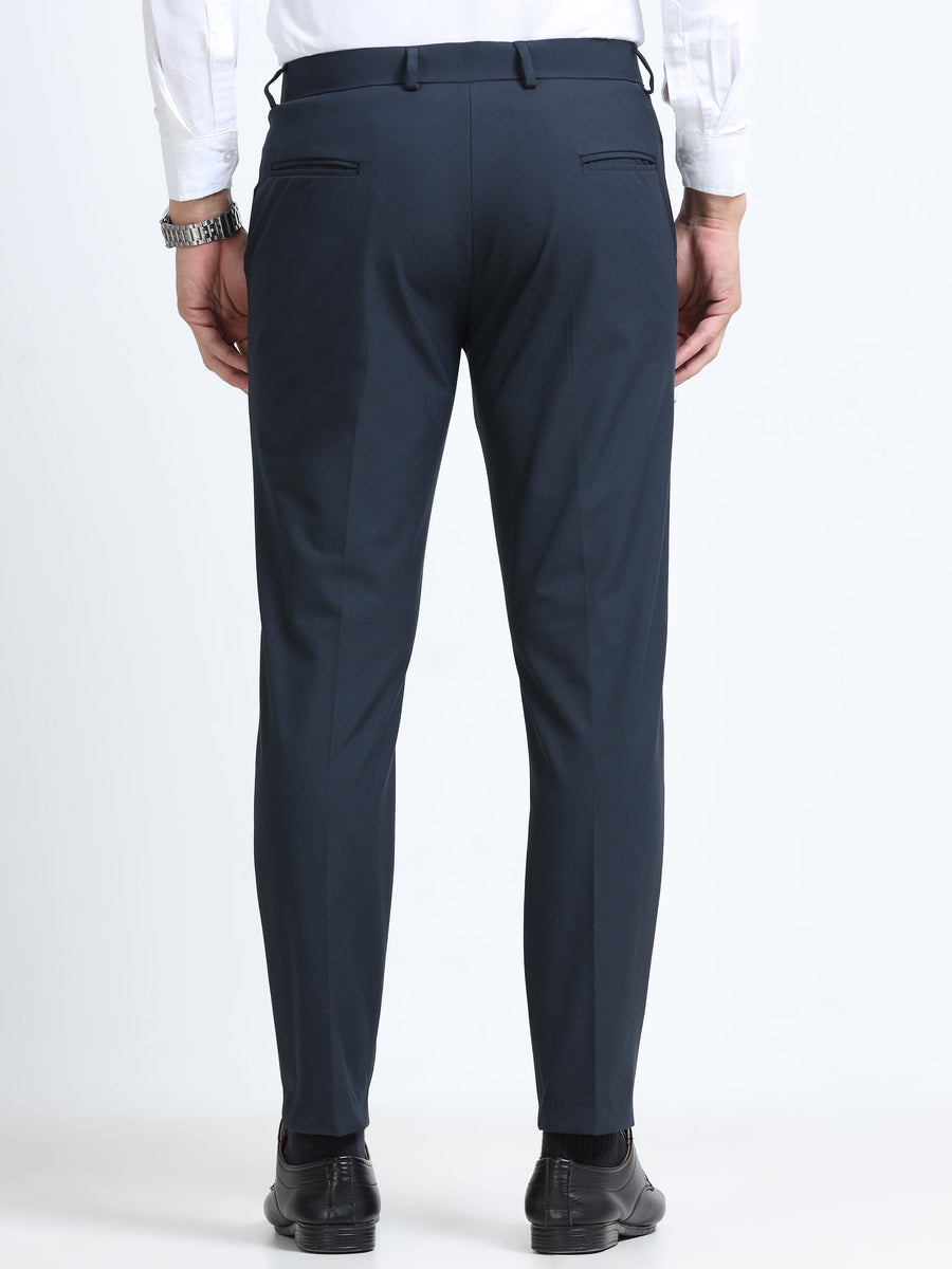 MEN’S LT BROWN Slim-Fit Trousers for a Sleek, Professional Appearance