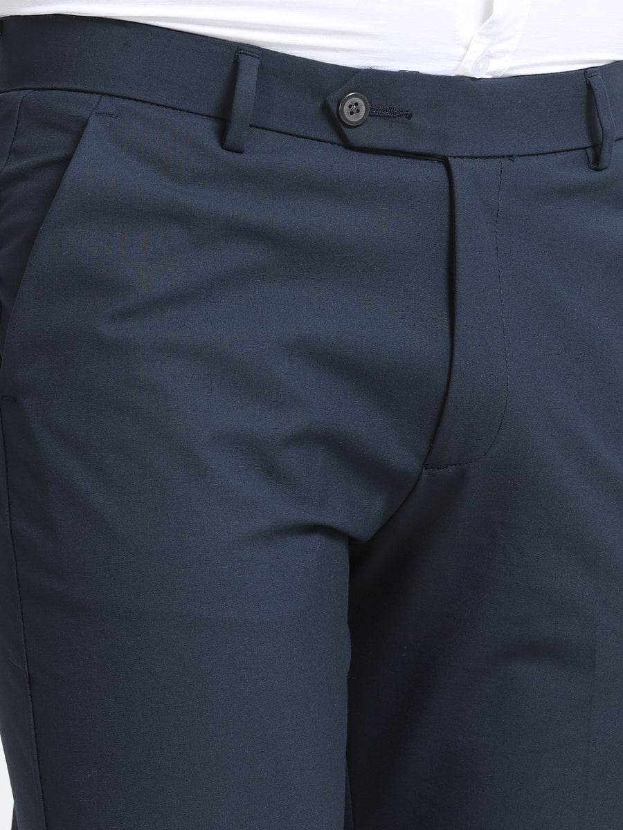 MEN’S LT BROWN Slim-Fit Trousers for a Sleek, Professional Appearance