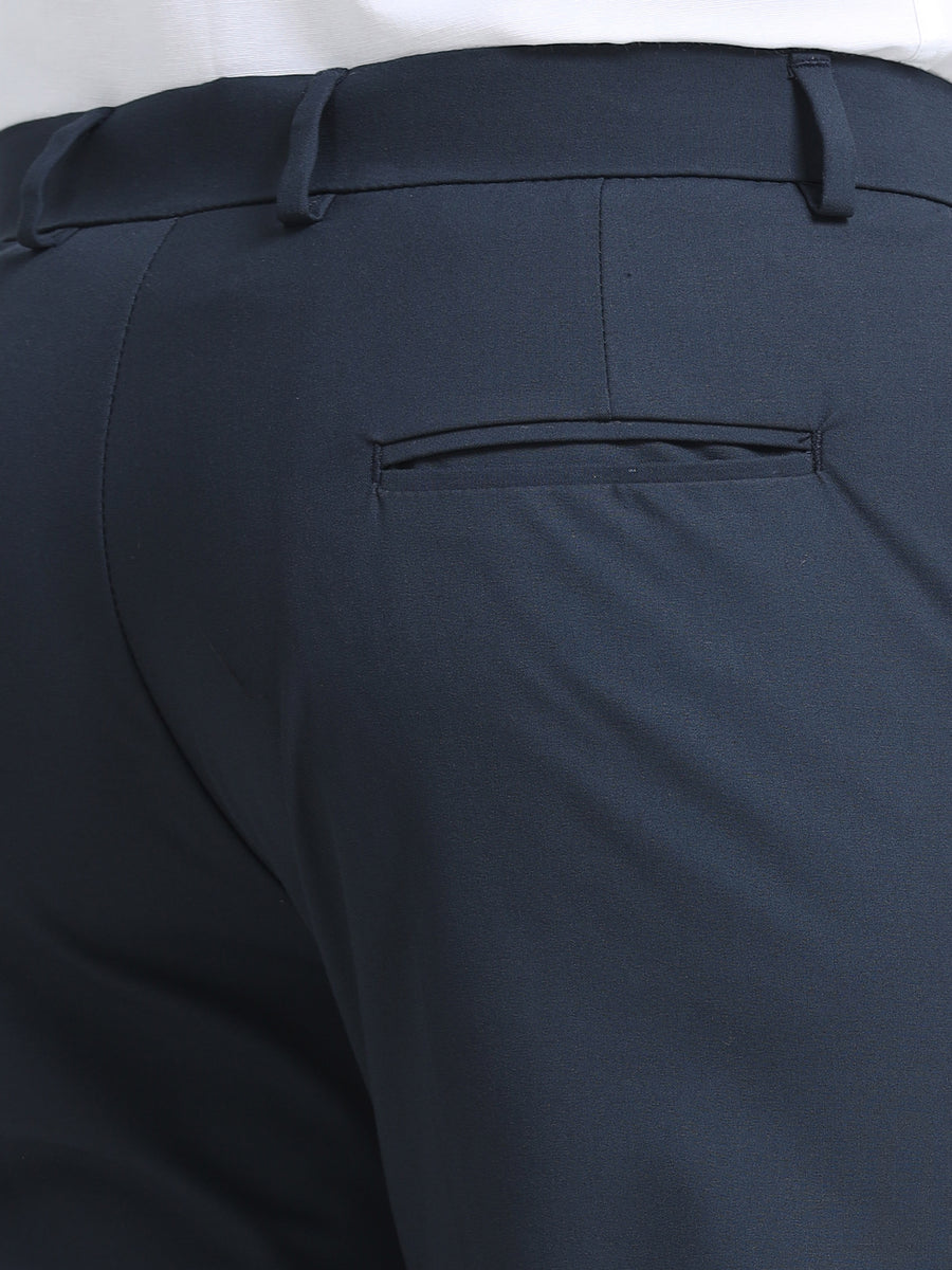 MEN’S LT BROWN Slim-Fit Trousers for a Sleek, Professional Appearance