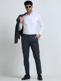 MEN’S LT BROWN Slim-Fit Trousers for a Sleek, Professional Appearance