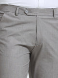 MEN’S LT GREY Slim-Fit Trousers for a Sleek, Professional Appearance