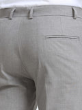 MEN’S LT GREY Slim-Fit Trousers for a Sleek, Professional Appearance