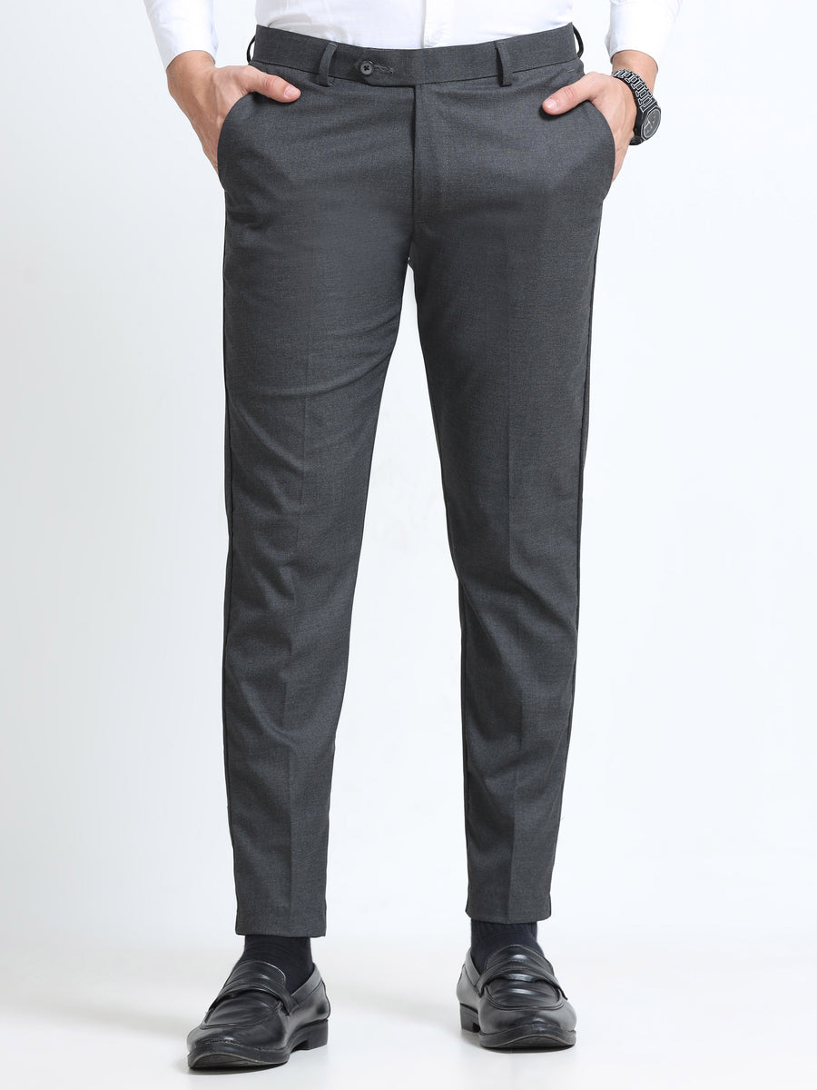 MEN’S LT GREY Stylish Business Casual Look with Trousers