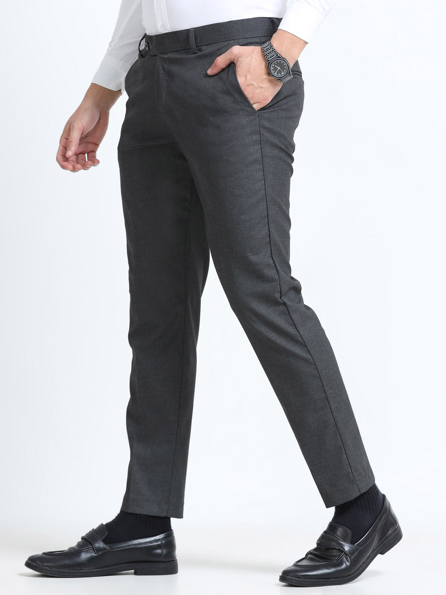 MEN’S LT GREY Stylish Business Casual Look with Trousers