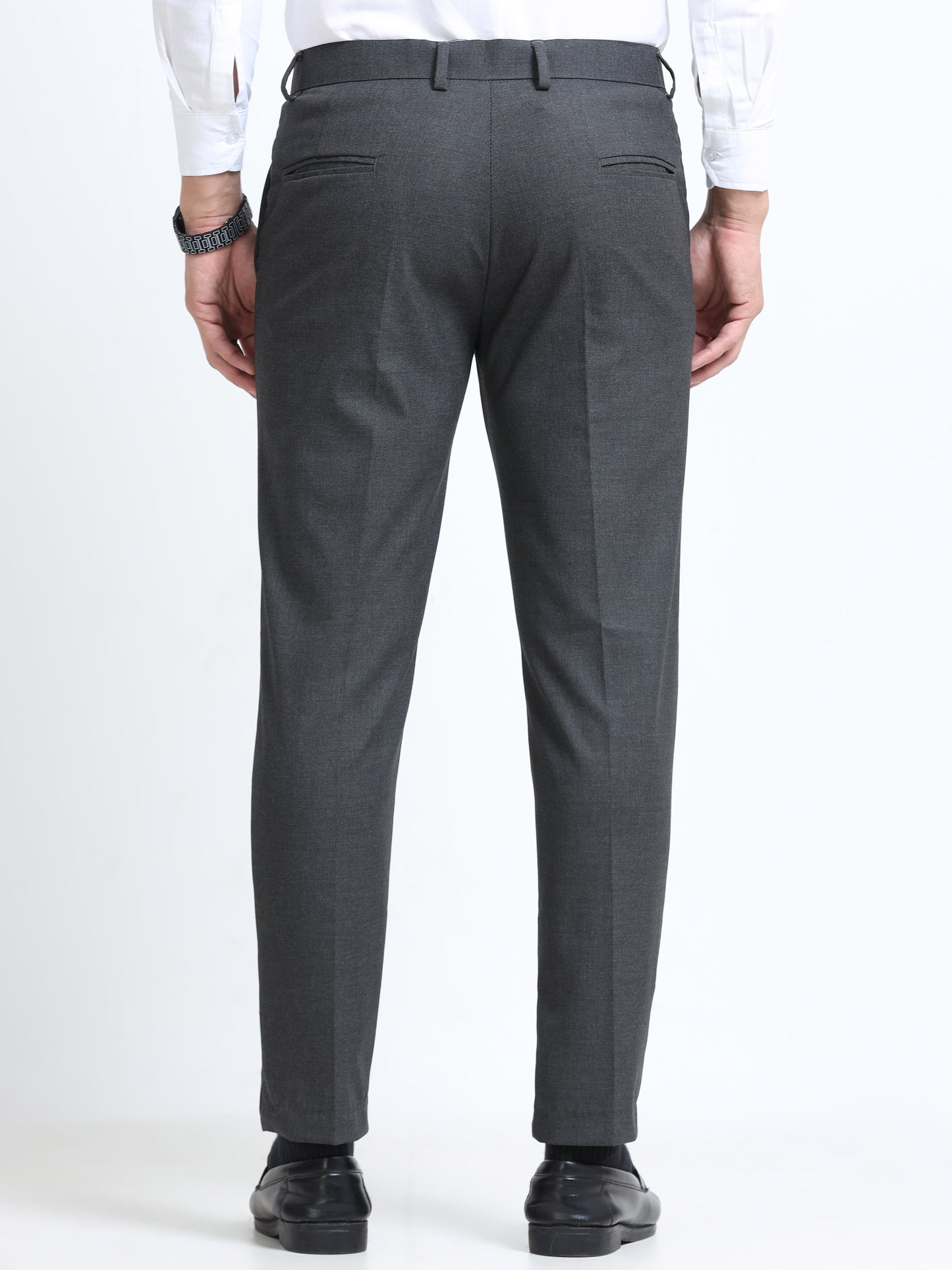 MEN’S LT GREY Stylish Business Casual Look with Trousers