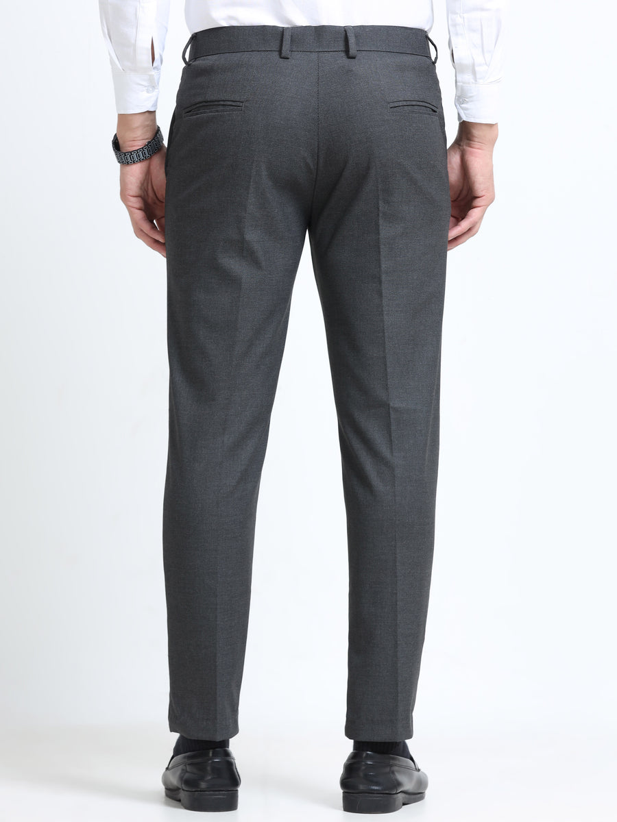 MEN’S LT GREY Stylish Business Casual Look with Trousers