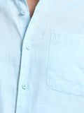 Men's SKY BLUE Casual Button-Down Shirt for Effortless Style