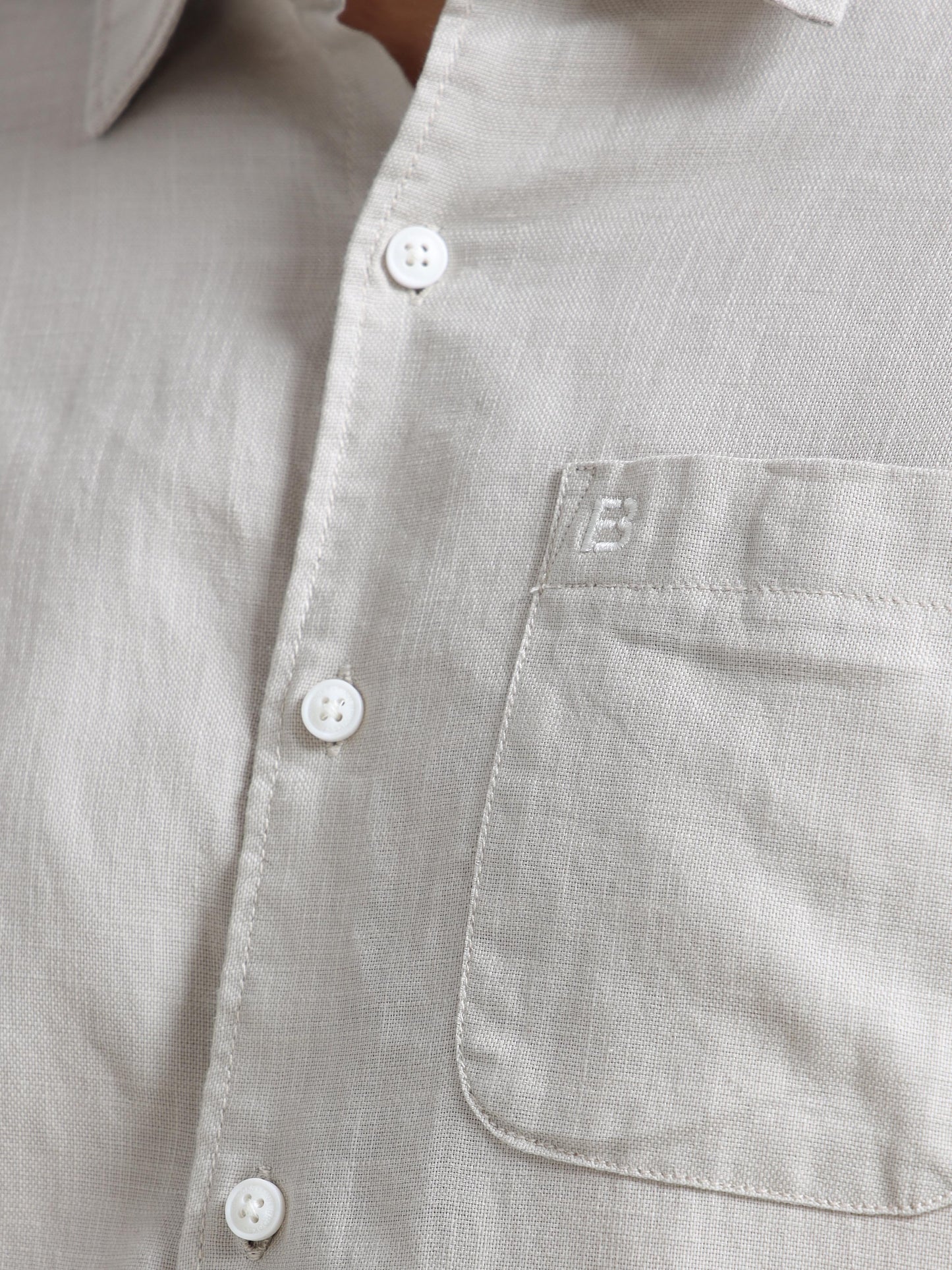 Men's NATURAL Casual Button-Down Shirt for Effortless Style