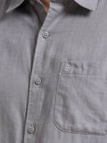 Men's GREY Casual Button-Down Shirt for Effortless Style