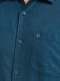 Men's AQUA GREEN Casual Button-Down Shirt for Effortless Style
