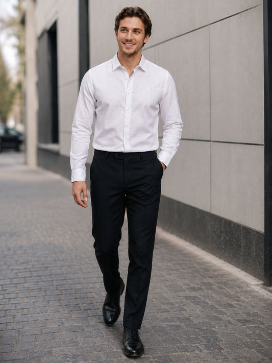Finn Brooks Lyocell Slub Full Sleeve Shirt